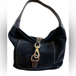COPY - Vintage Dooney & Bourke Black Suede Handbag